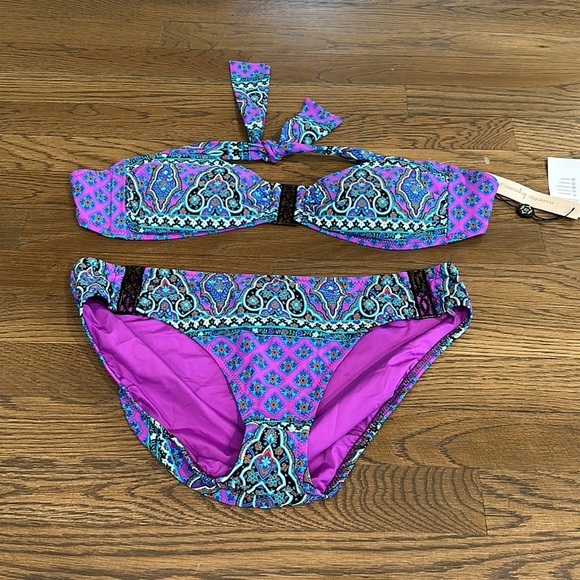 Nanette Lepore Other - NWT Nanette Lepore Swim Women’s Strapless Bikini - Size Large